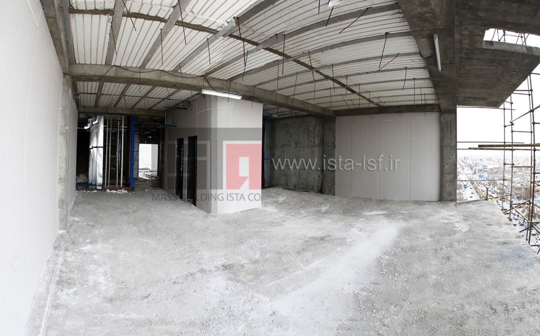 تامین و اجرای دیوار خشک ( Dry Wall ) برج تجاری – اداری آلبان1